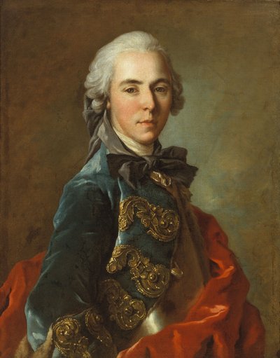 Porträt eines jungen Offiziers von Louis Tocqué